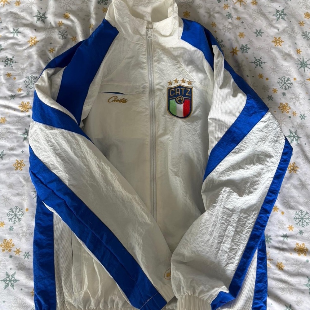 White and Blue Men's Jacket